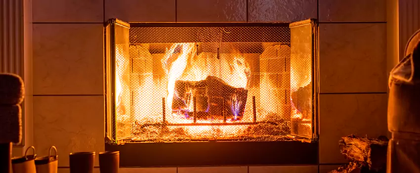 Mendota Hearth Landscape Fireplace Installation in Marumsco, Virginia